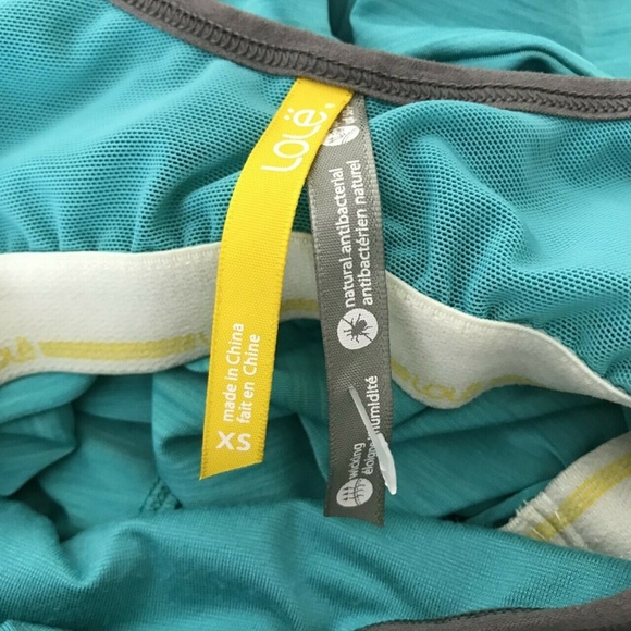 Lole Tank Top Size XS Green Antibacterial Bra - Picture 6 of 7